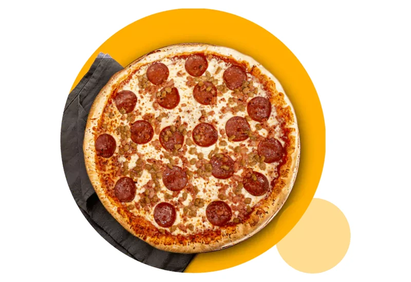 Classic Pepperoni Pizza at Queen's Pizza & Wings in Hamilton, ON